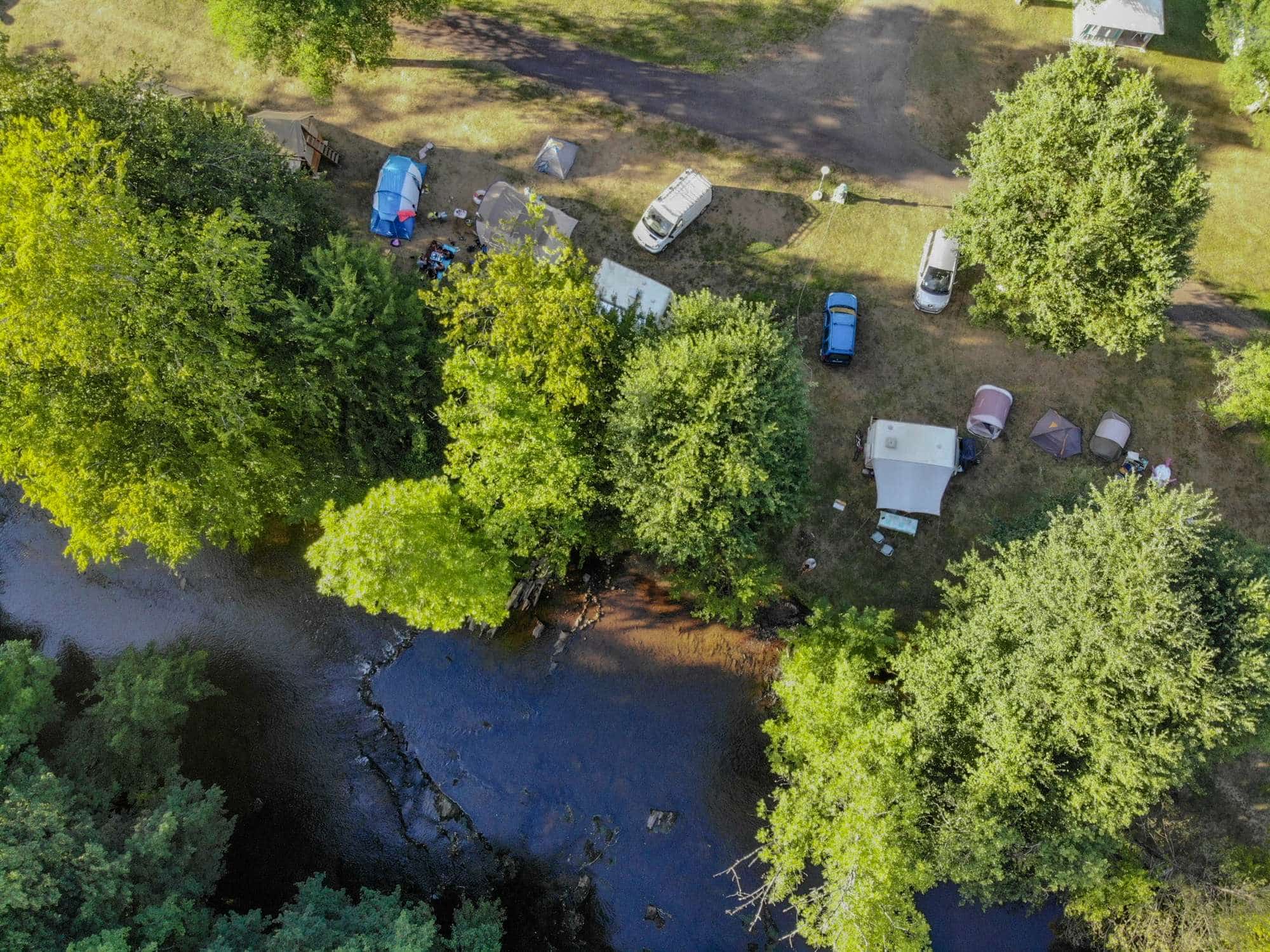 camping vu du ciel