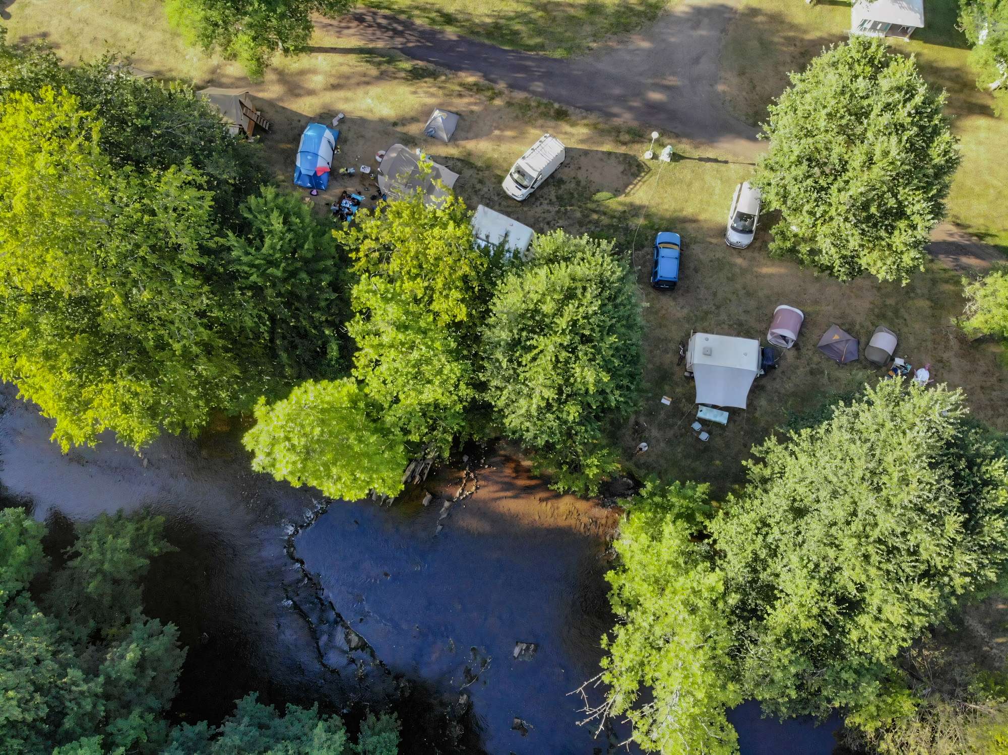 camping vu du ciel