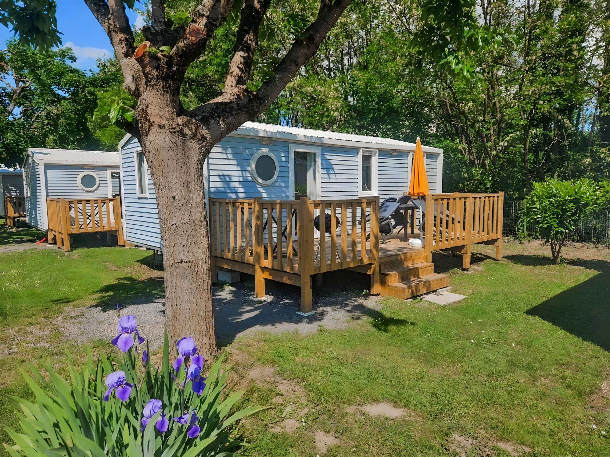 mobil home camping les bergés du célé